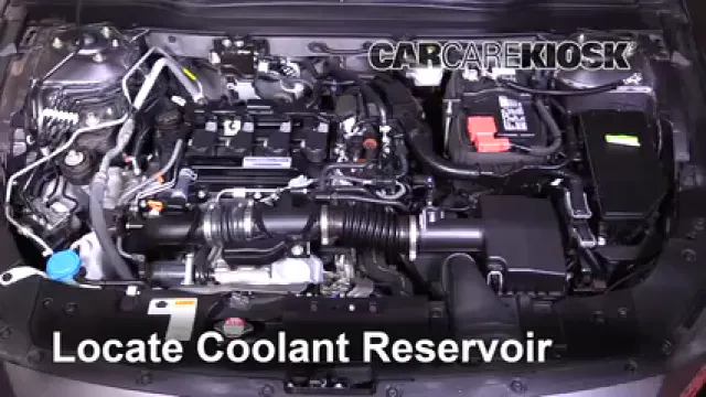 2018 Honda Accord LX 1.5L 4 Cyl. Turbo Antigel (Liquide de Refroidissement) Vérifiez le niveau d'antigel